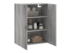 Armario de pared Sonoma gris 69,5x34x90 cm