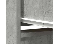 Armario gris hormigón con cajón 55,5x34x119,5 cm madera de ingeniería