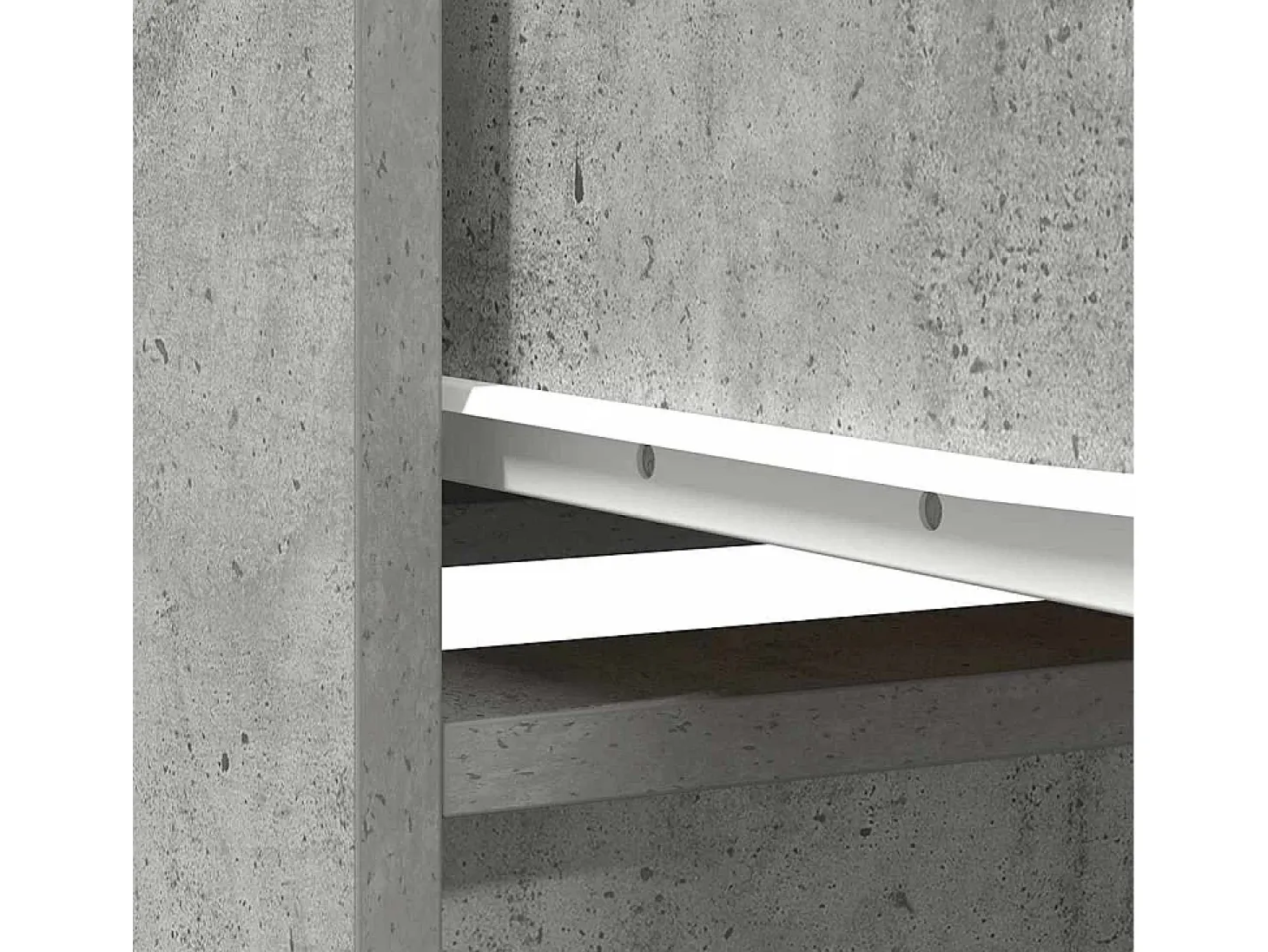 Armario gris hormigón con cajón 55,5x34x119,5 cm madera de ingeniería