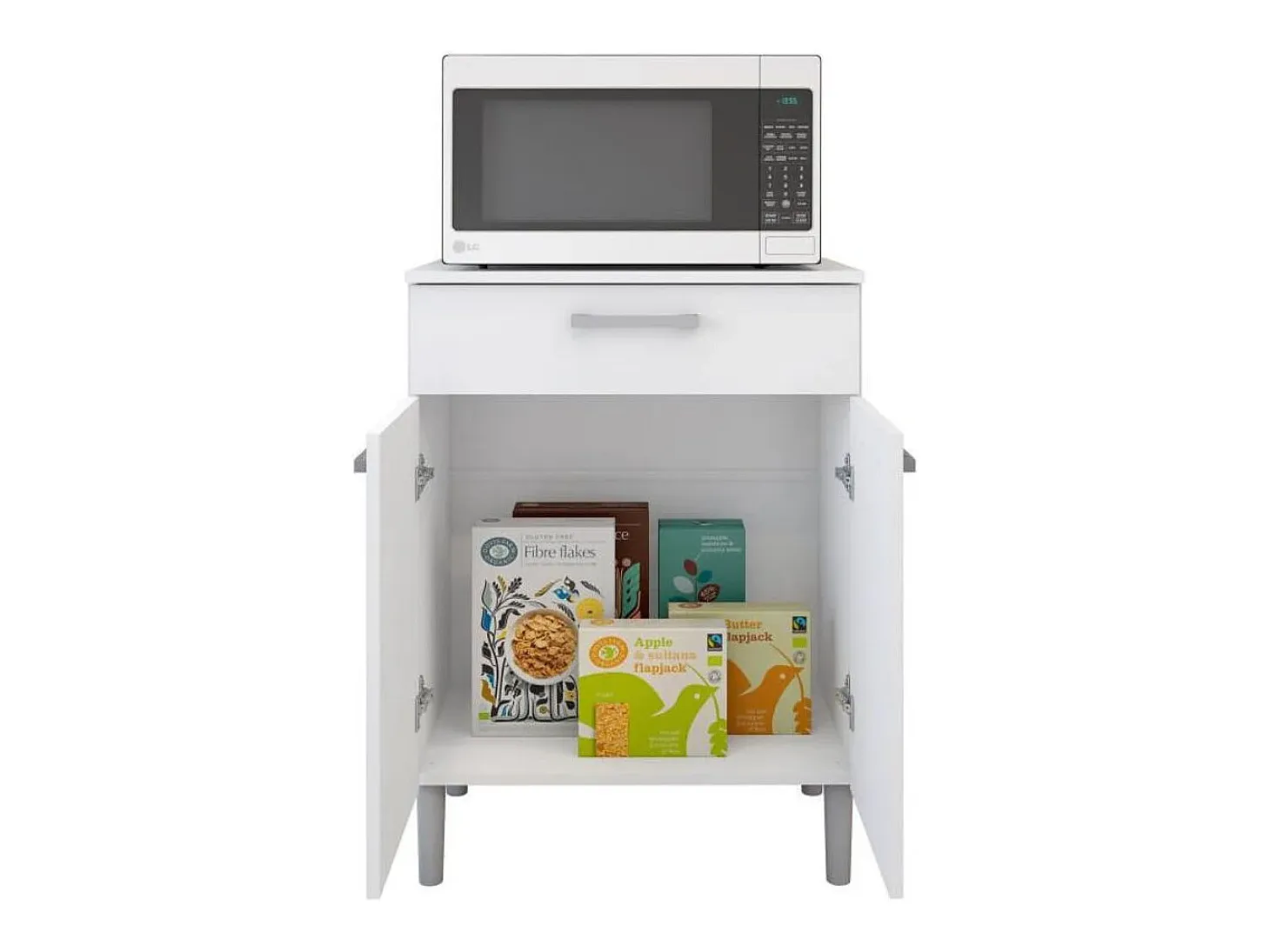Armario Hogar 2 Puertas - 1 Cajón 84X61X39 Blanco