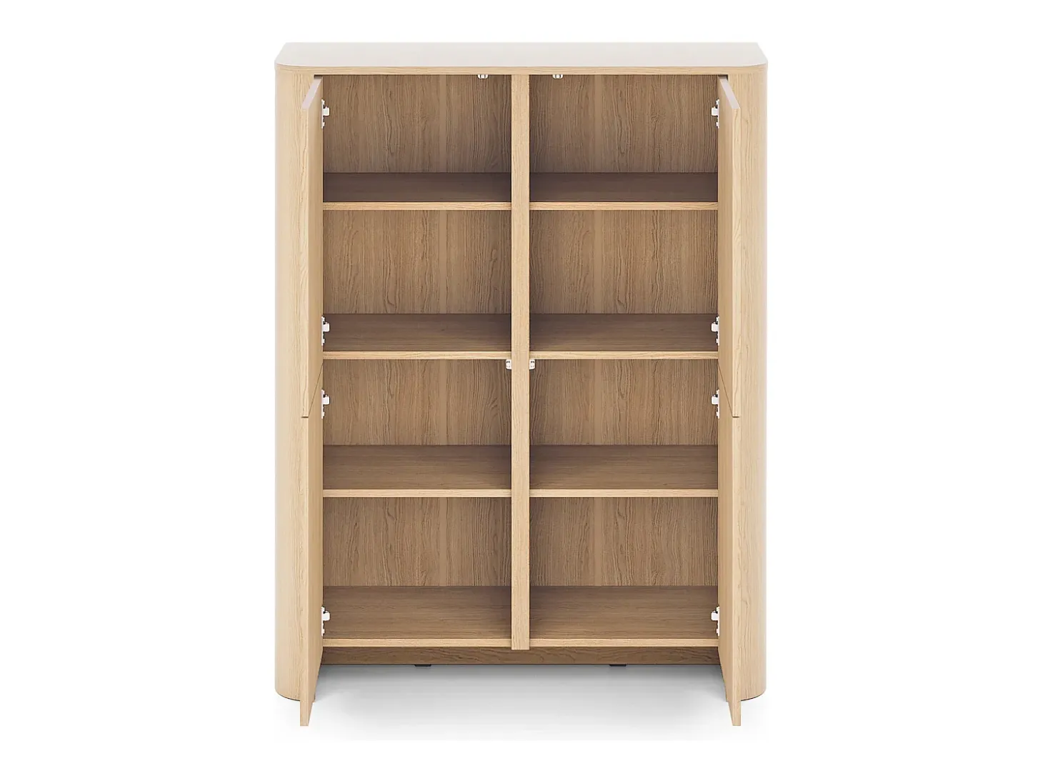 Armario, Roble Vicenza, 103 x 39 x 132 cm | Mueble moderno con cantos redondeados