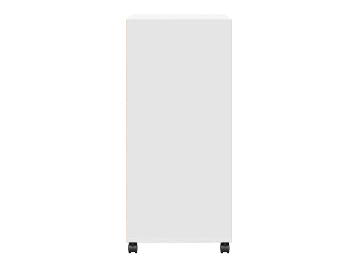 Armario rodante blanco 55x40x91 cm madera de ingeniería