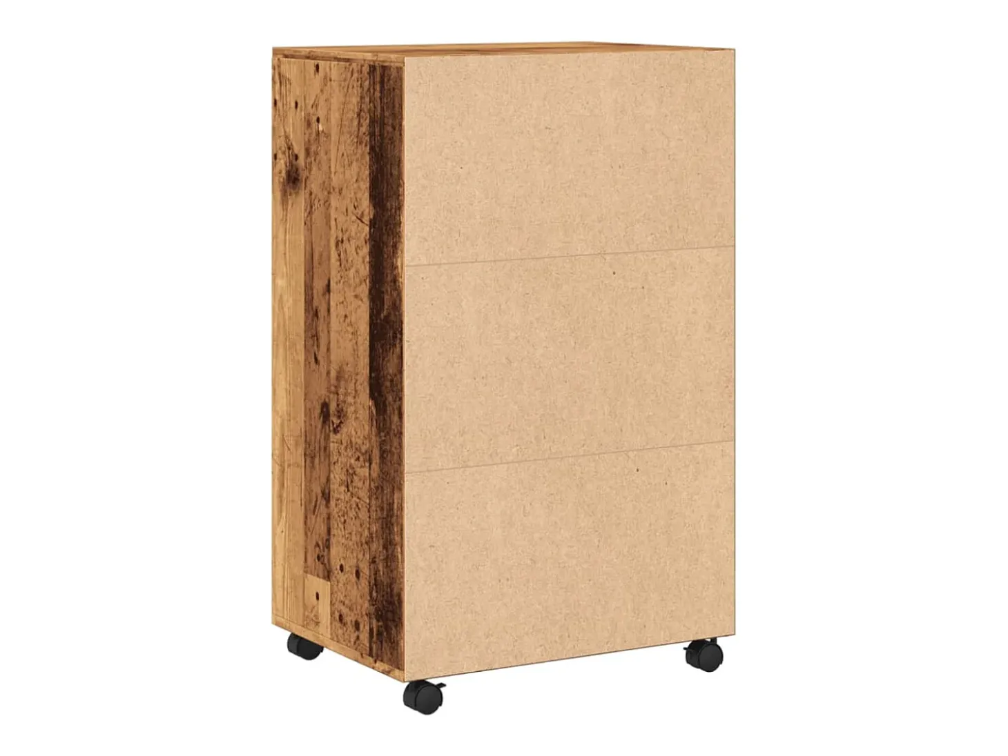 Armario rodante de madera antigua 55x40x91 cm madera de ingeniería