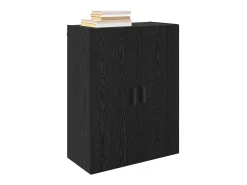 Armarios de pared 2 piezas Roble Negro 69,5 x 34 x 90 cm
