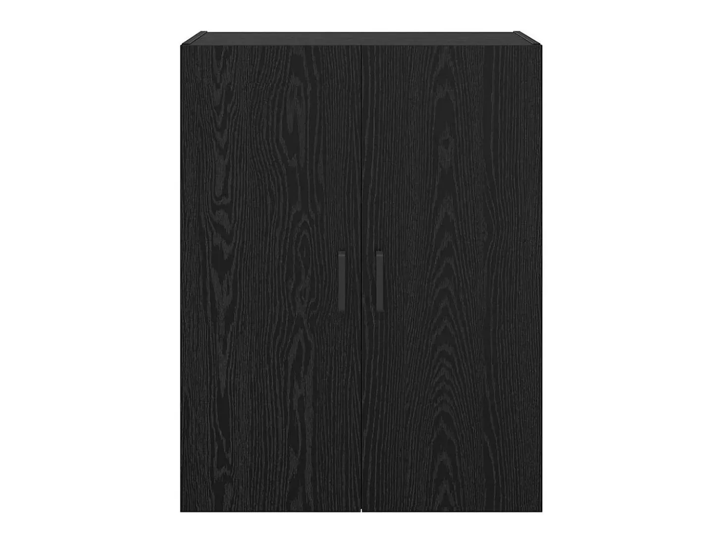 Armarios de pared 2 piezas Roble Negro 69,5 x 34 x 90 cm