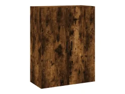 Armarios de pared 2 piezas roble ahumado 69,5x34x90 cm