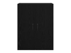 Armarios de pared 2 piezas Roble Negro 69,5 x 34 x 90 cm