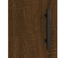 Armarios de pared 2 uds madera de ingeniería marrón roble