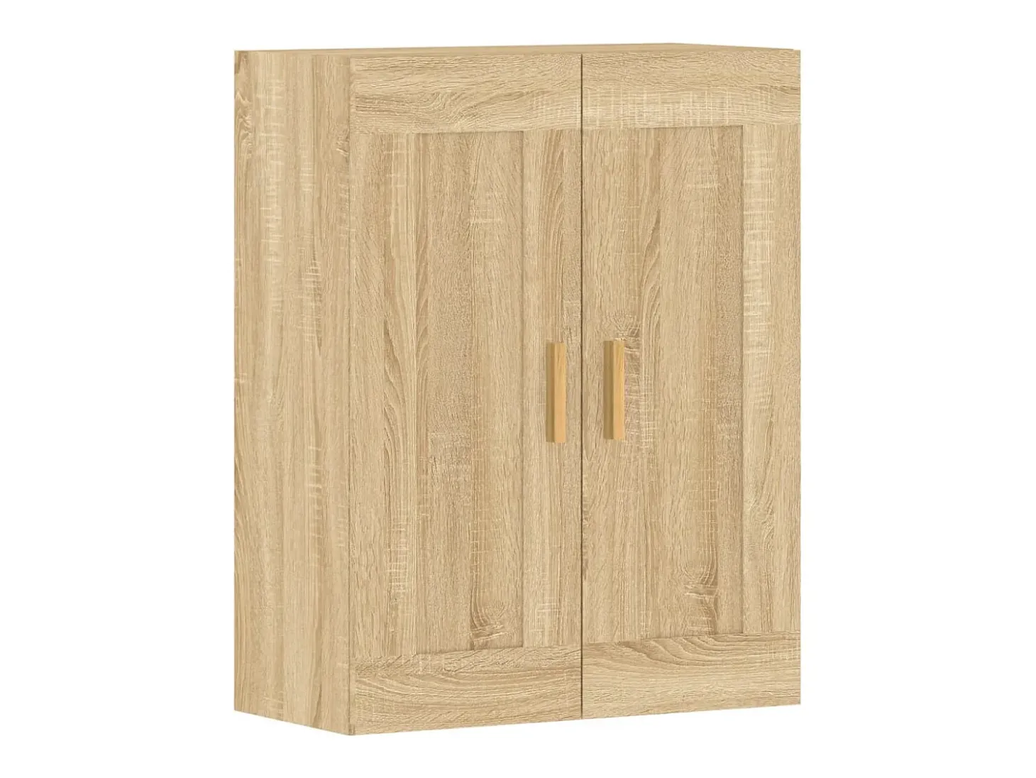 Armarios de pared 2 uds madera de ingeniería roble Sonoma