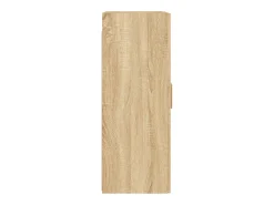 Armarios de pared 2 uds madera de ingeniería roble Sonoma