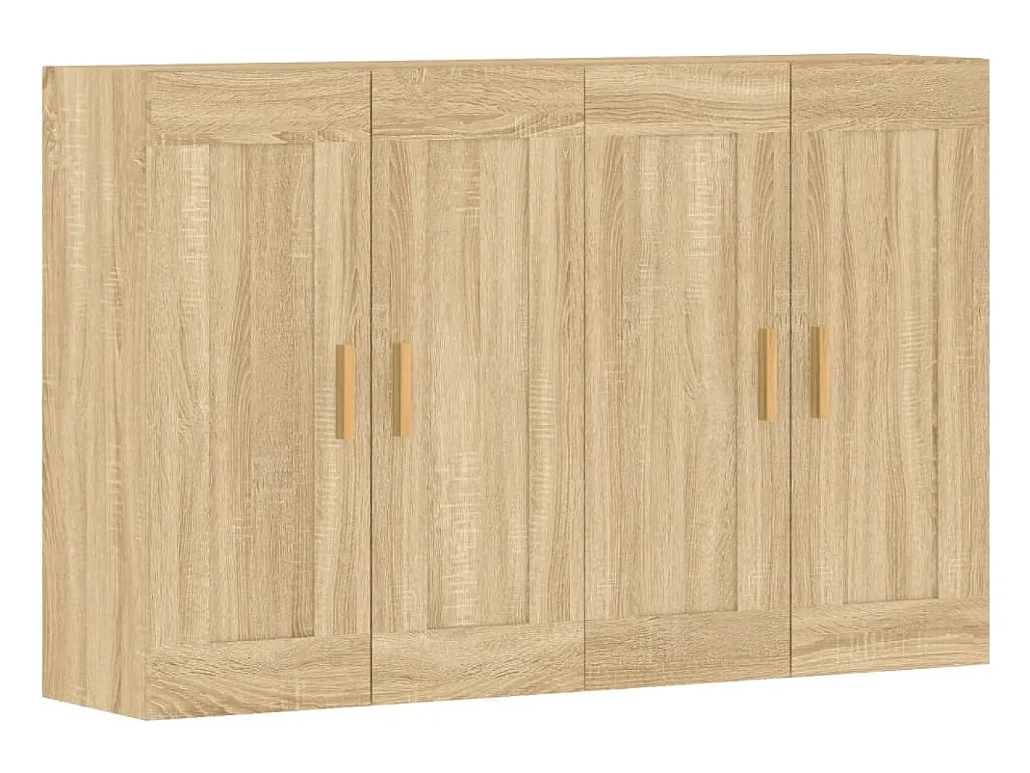 Armarios de pared 2 uds madera de ingeniería roble Sonoma