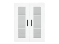 Armarios de pared 2 unidades madera de ingeniería blanco