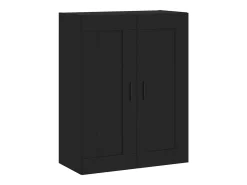 Armarios de pared 2 unidades madera de ingeniería negro