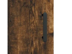 Armarios de pared de 2 piezas, roble ahumado, madera de ingeniería