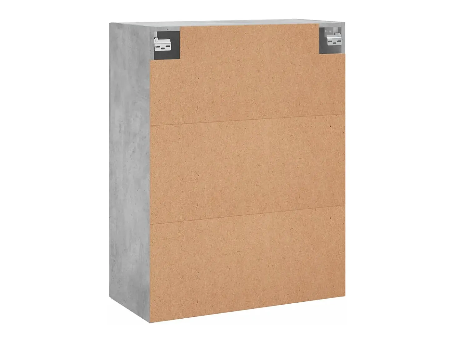 Armarios de pared de 2 piezas, gris hormigón, madera de ingeniería