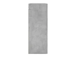 Armarios de pared de 2 piezas, gris hormigón, madera de ingeniería