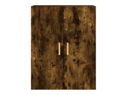Armarios de pared de 2 piezas, roble ahumado, madera de ingeniería