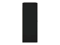 Armarios de pared de 2 piezas, color negro, madera de ingeniería