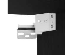 Armarios de pared de 2 piezas Madera de ingeniería de roble negro