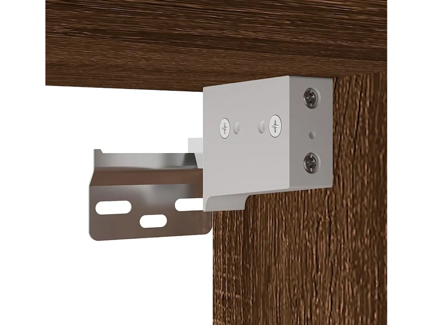 armarios de pared de madera de ingeniería de color marrón roble