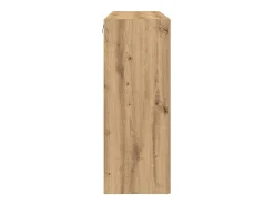 Armarios de pared de roble de 2 piezas hechos a mano de 69,5 x 34 x 90 cm de madera de ingeniería