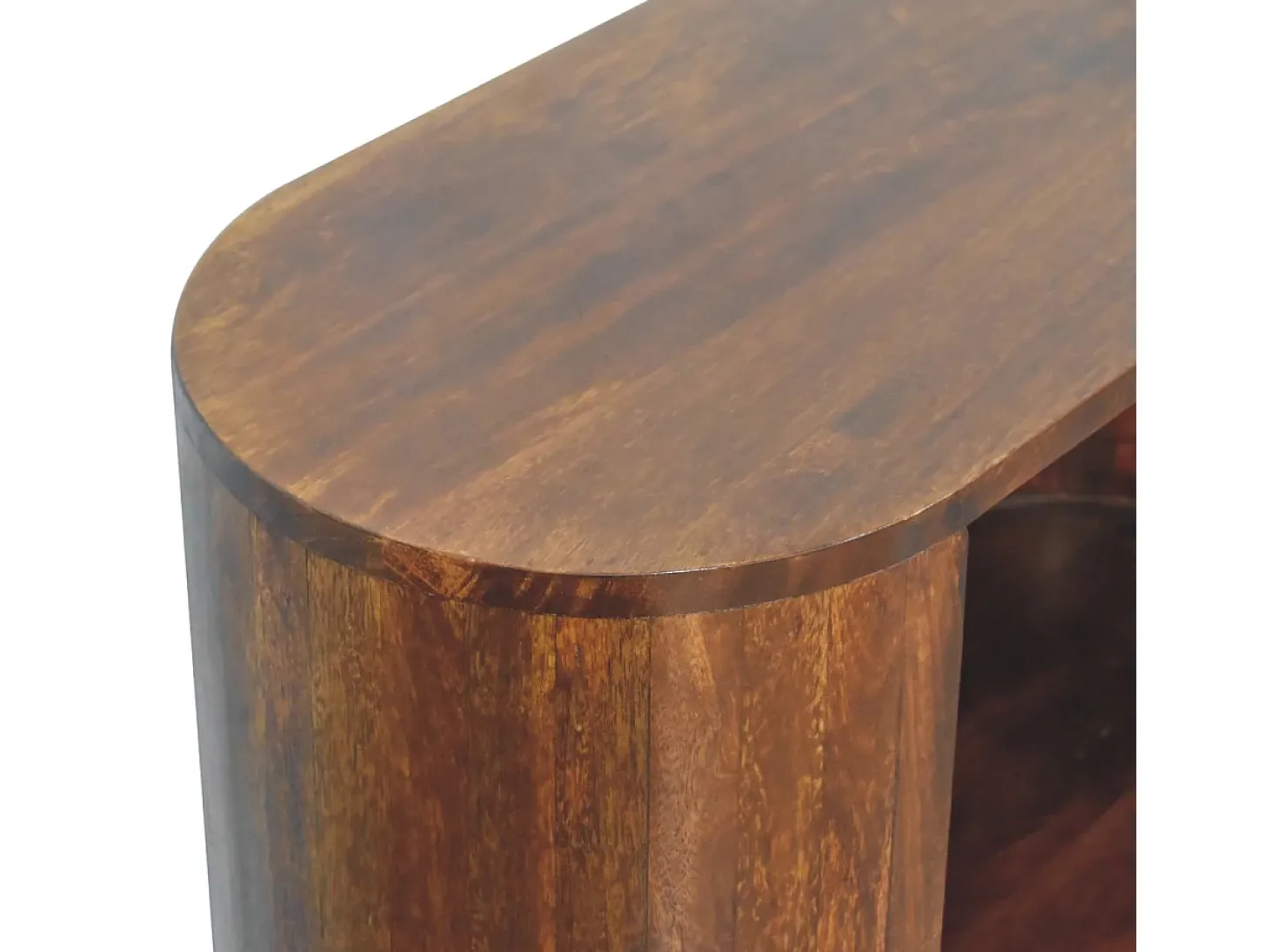 Artisan Furniture Madera maciza Armario abierto con barra en T Cortez Chestnut