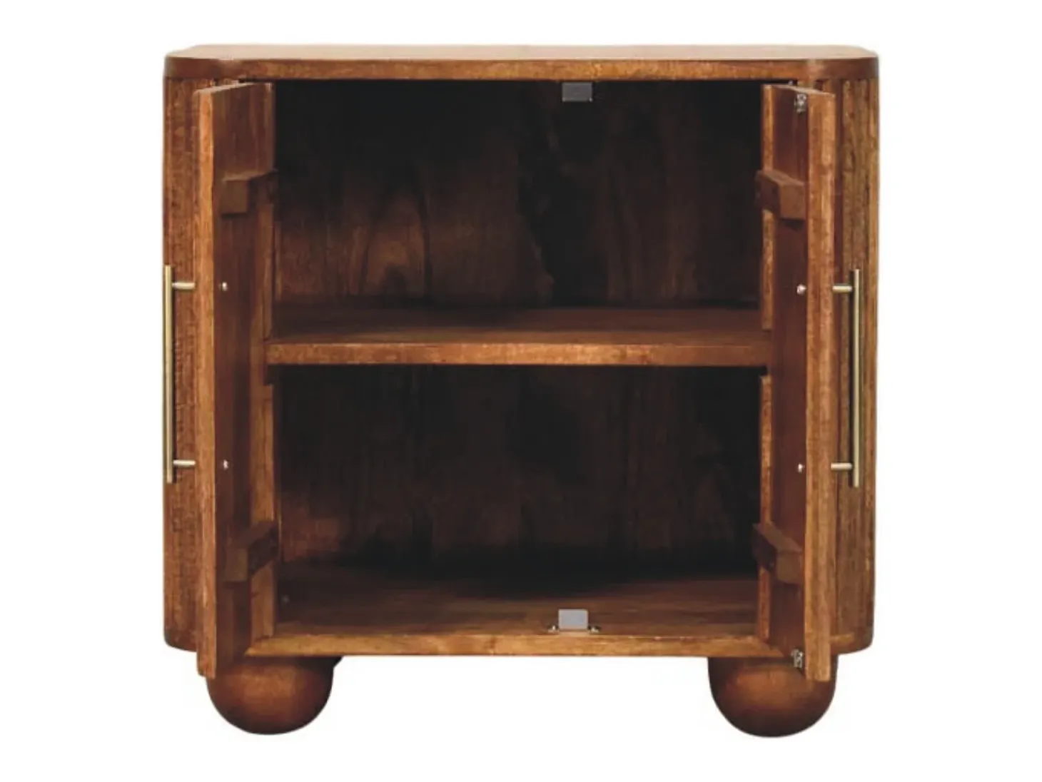Artisan Furniture Madera maciza Aparador mini Solis acanalado