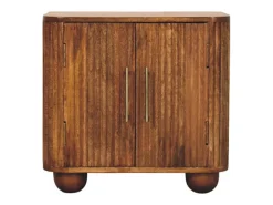 Artisan Furniture Madera maciza Aparador mini Solis acanalado