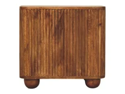 Artisan Furniture Madera maciza Aparador mini Solis acanalado