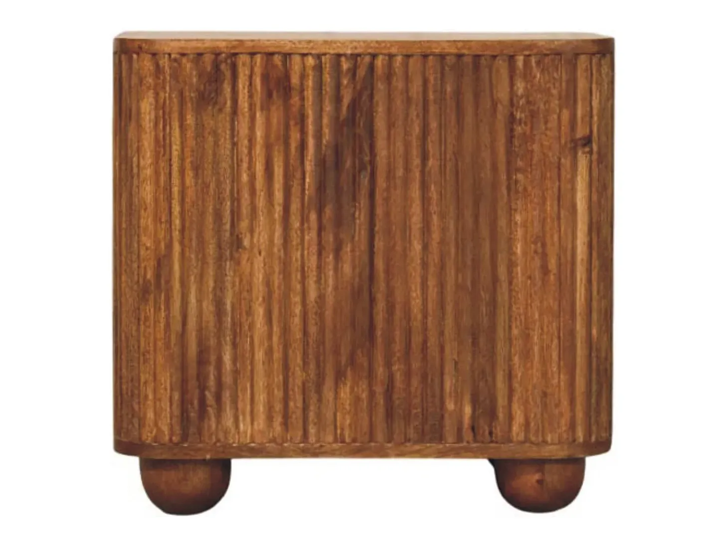 Artisan Furniture Madera maciza Aparador mini Solis acanalado