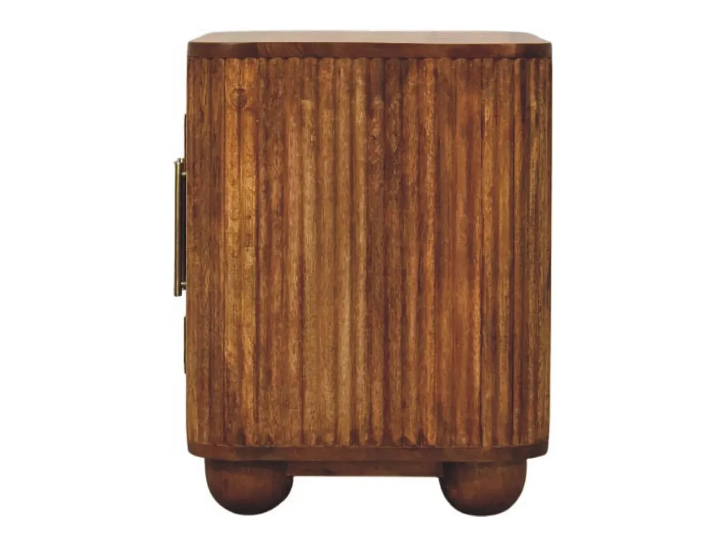Artisan Furniture Madera maciza Aparador mini Solis acanalado