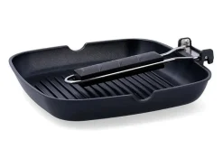 Asador Ebano Quid con asa plegable aluminio fundido 24 cm