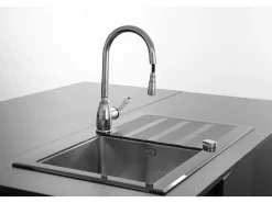 Ascott Mezclador para fregadero con ducha extraíble cromado Essebagno