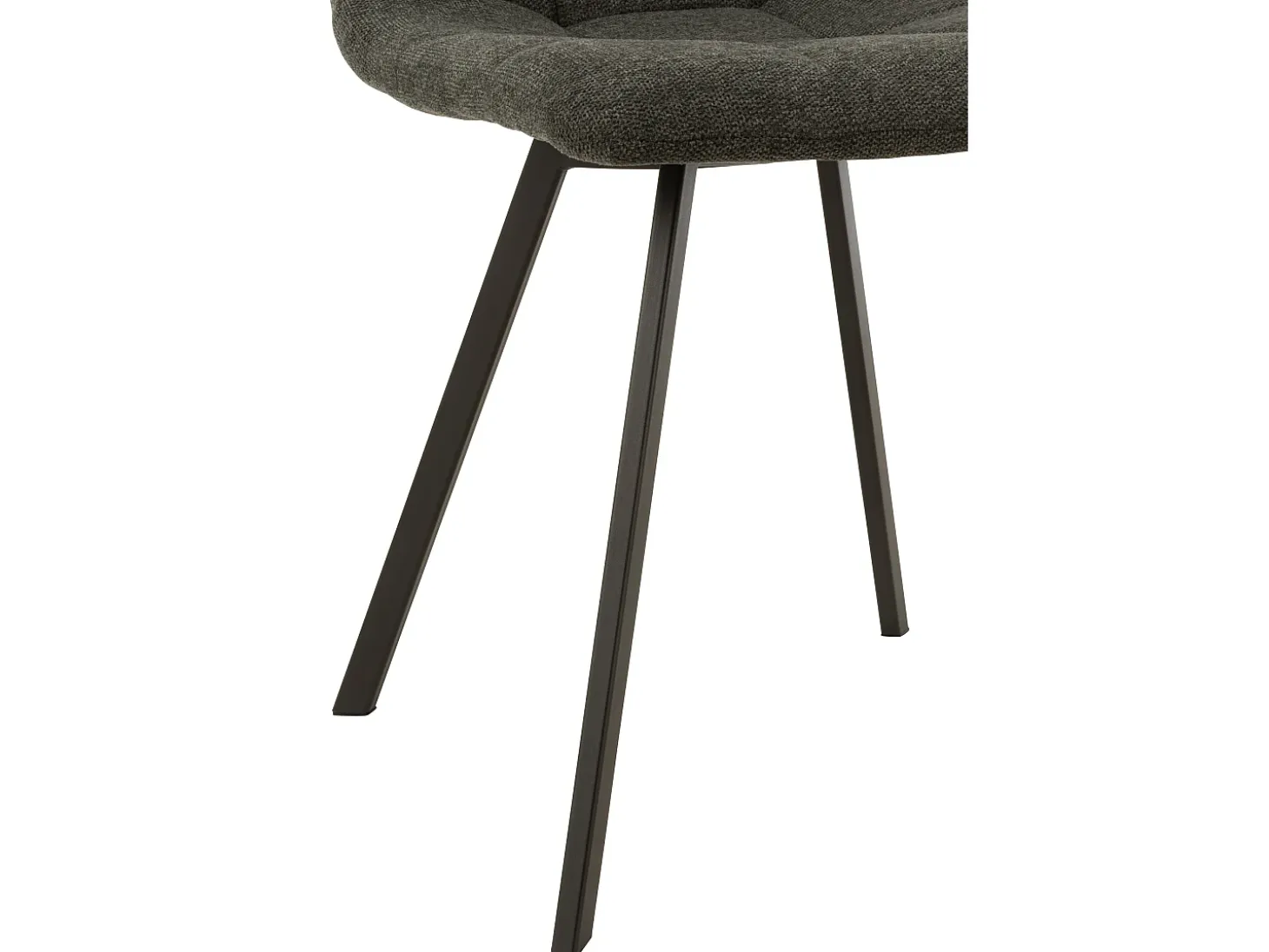 Babette silla de metal y tela gris oscuro L 54 cm
