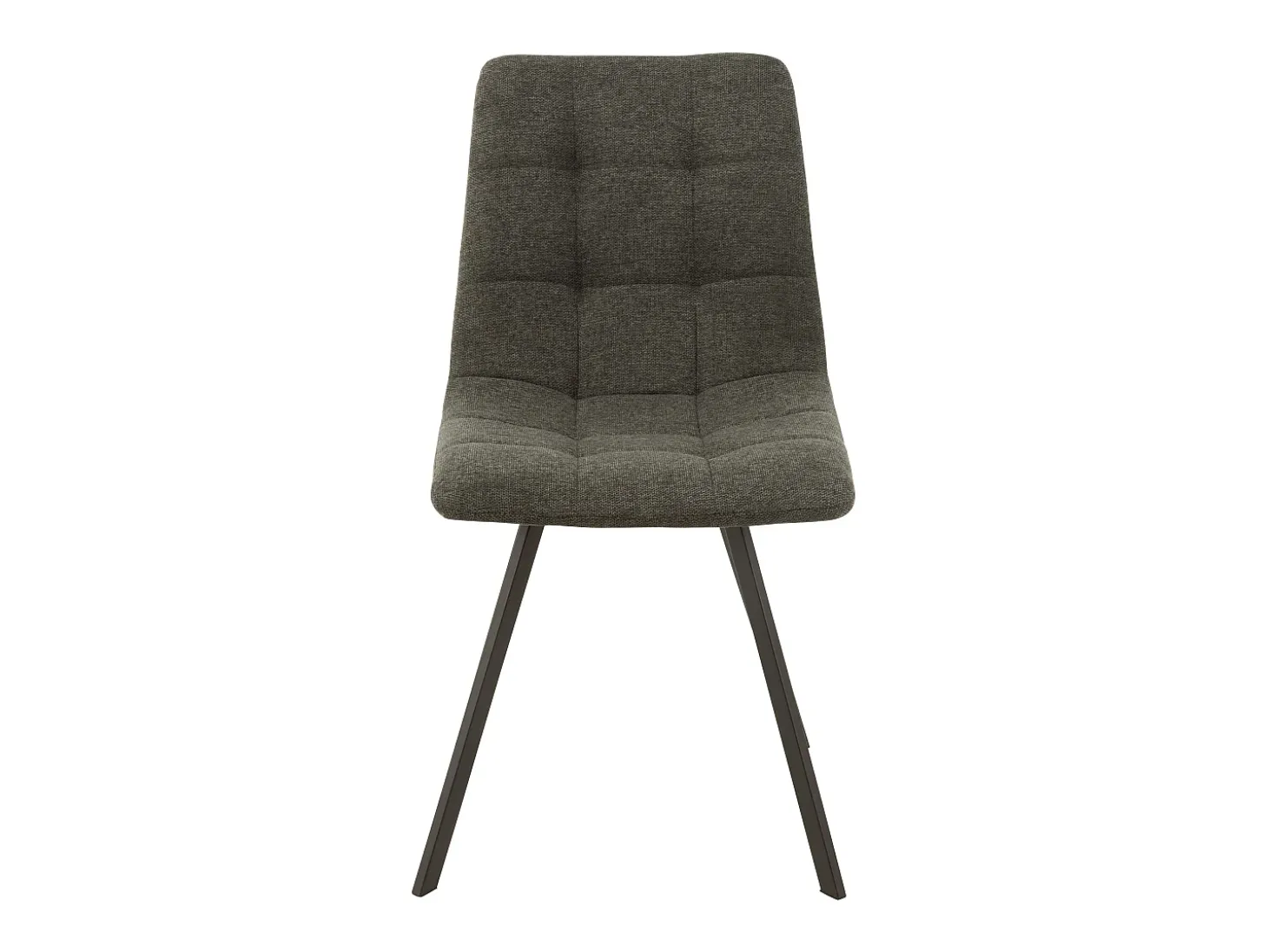 Babette silla de metal y tela gris oscuro L 54 cm