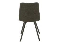 Babette silla de metal y tela gris oscuro L 54 cm