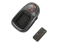 Balderia Mini calefactor enchufable - Calefactor con ventilador 500 W Calefactor enchufable