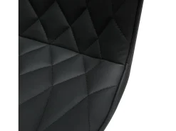 Barra elevable - 2 negras, acolchado diamante 'piel de gato'