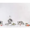 Batería de cocina de acero inoxidable 7 piezas COSY & TRENDY DAILY - Todos los fuegos, inducción, horno hasta 200°C