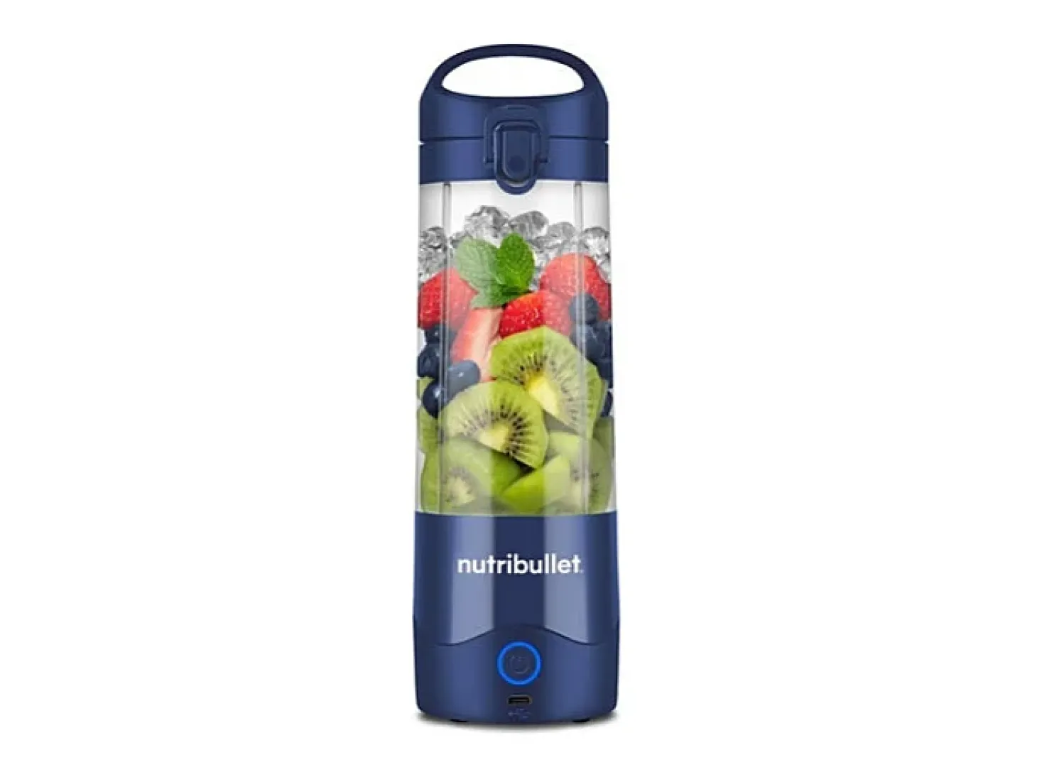 Batidora de vaso Nutribullet NBP003NBL portable azul 475 ml