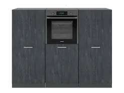 Bloque de cocina hormigón negro/antracita 180x46x81.6 r-line