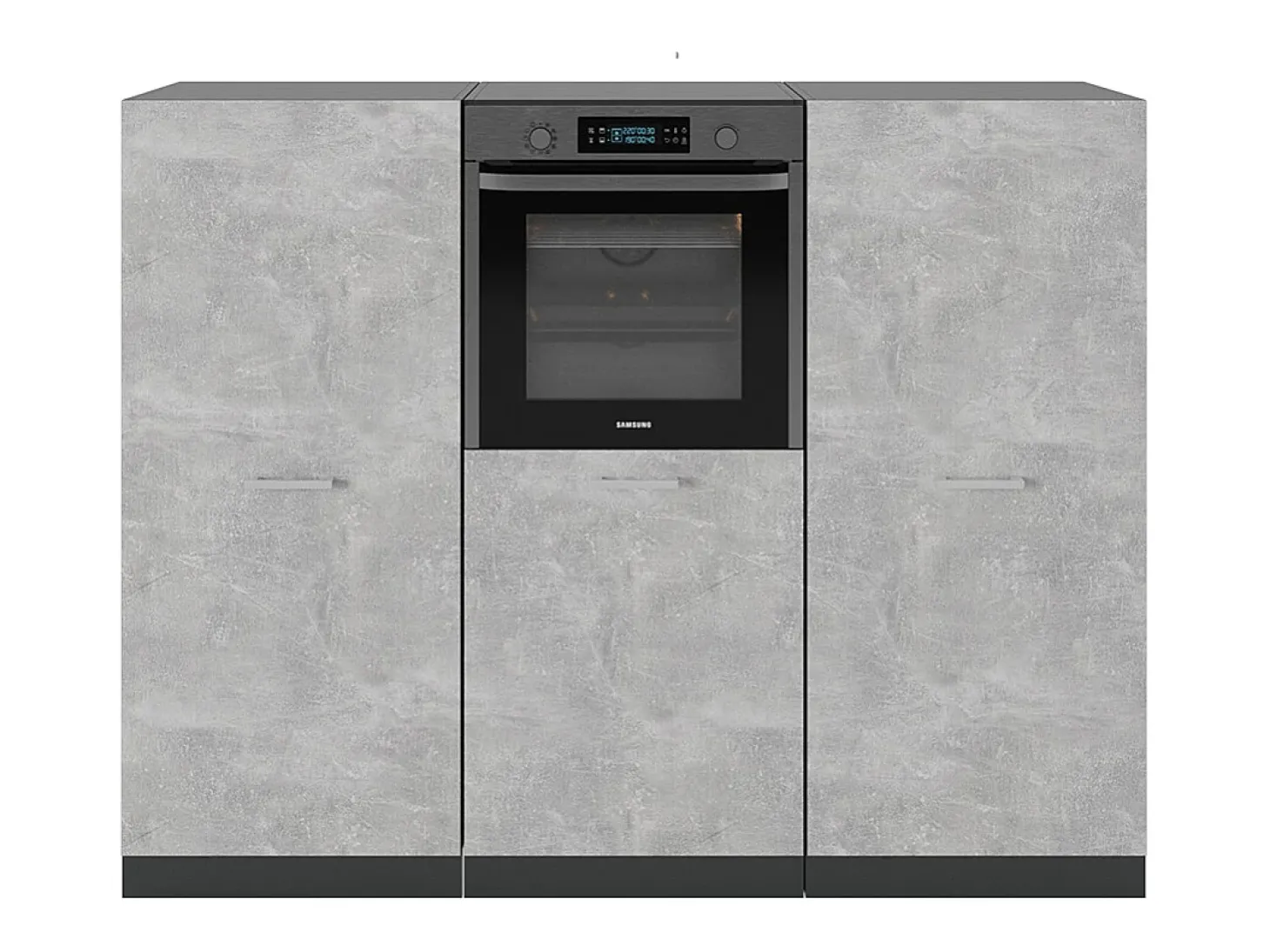 Bloque de cocina hormigón/antracita 180x46x81.6 r-line