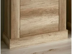 Bodeguero para Salón o Comedor, Práctico y Funcional, Color Cañón, Fácil de Montar, Madera, 135cm (Alto) x 66cm (Ancho) x 36,6cm (Fondo)