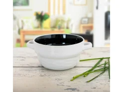 Bol Vita Quid cerámica blanco/negro 50 cl