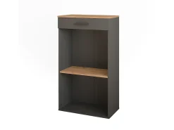 Botellero oro power roble/antracita 60x34.5x106 repose