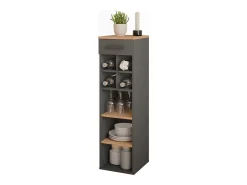Botellero oro power roble/antracita 30x34.5x106 repose