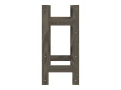 Botellero para 16 botellas madera maciza de pino gris ES287033
