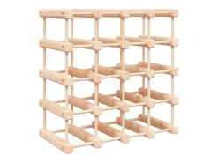 Botellero para 20 botellas madera maciza pino 46,5x23x46,5 cm ES782694