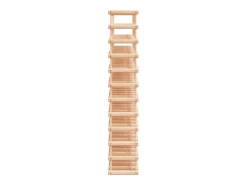 Botellero para 120 botellas madera maciza pino 112,5x23x123,5cm ES707022