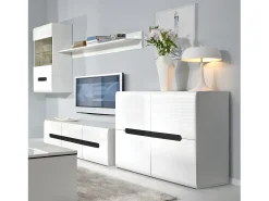 Bufé 4 puertas Darrel Blanco lacado y Madera
